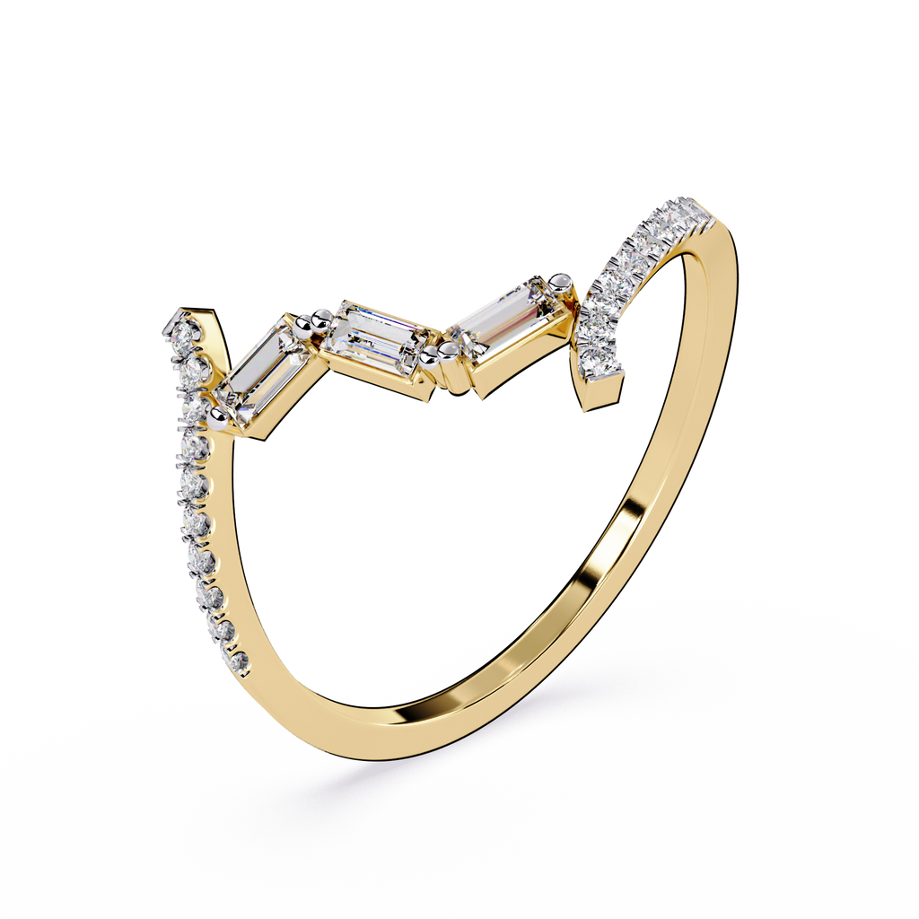 Lab Grown Diamond Spiral Ring