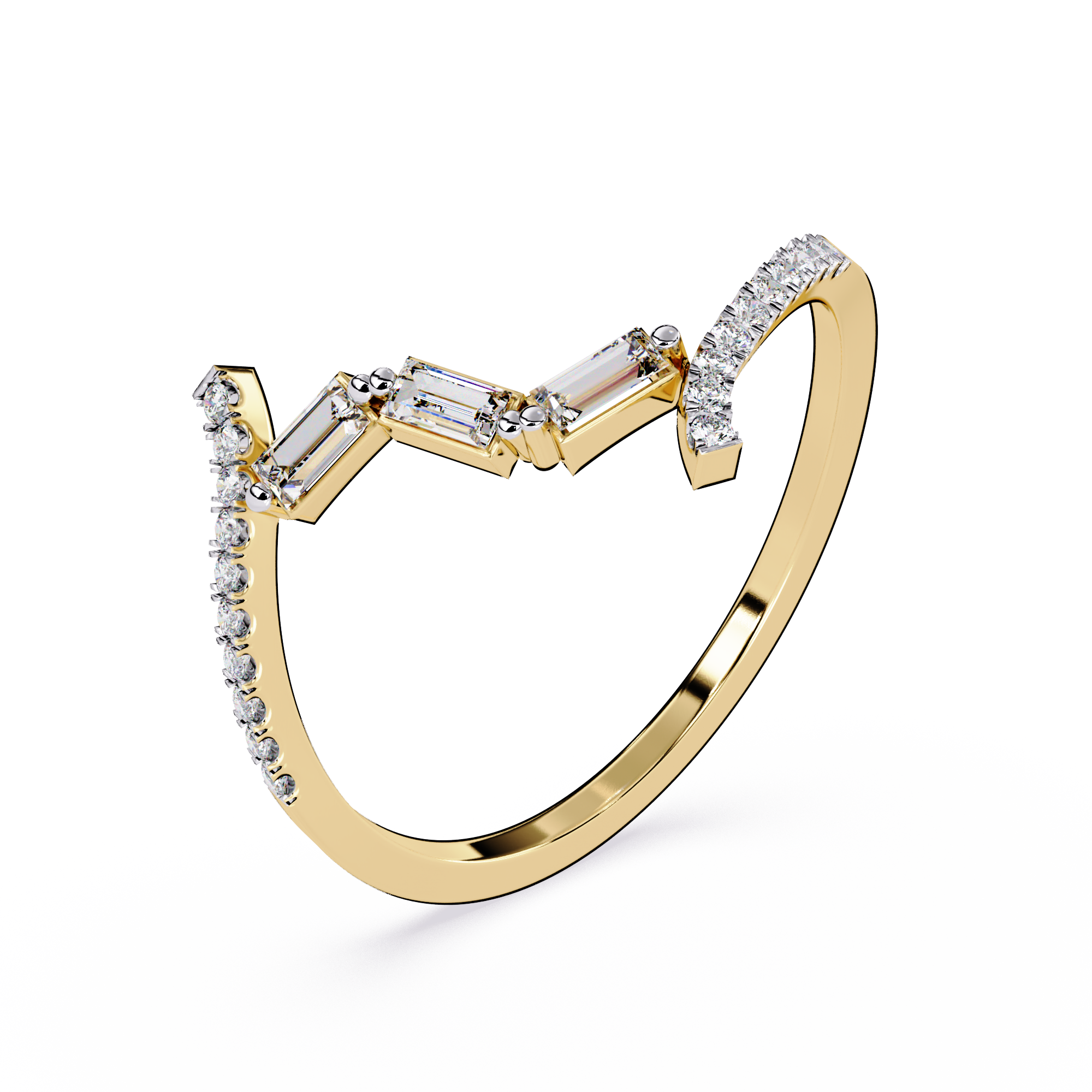 Lab Grown Diamond Spiral Ring