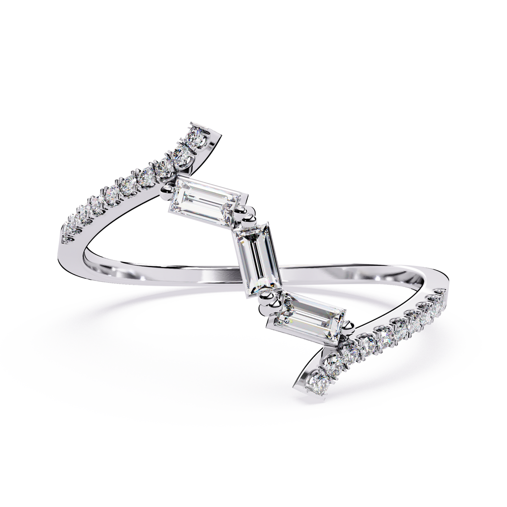 Lab Grown Diamond Spiral Ring