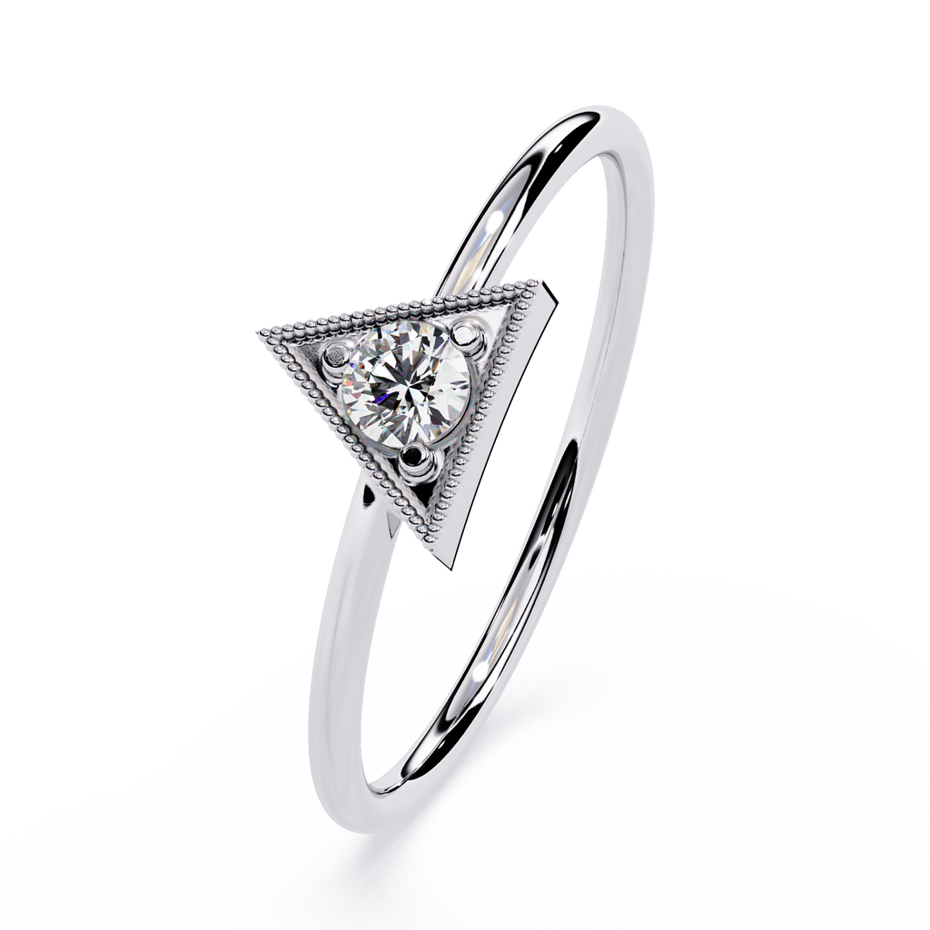 Triangle Lab Grown Diamond Ring