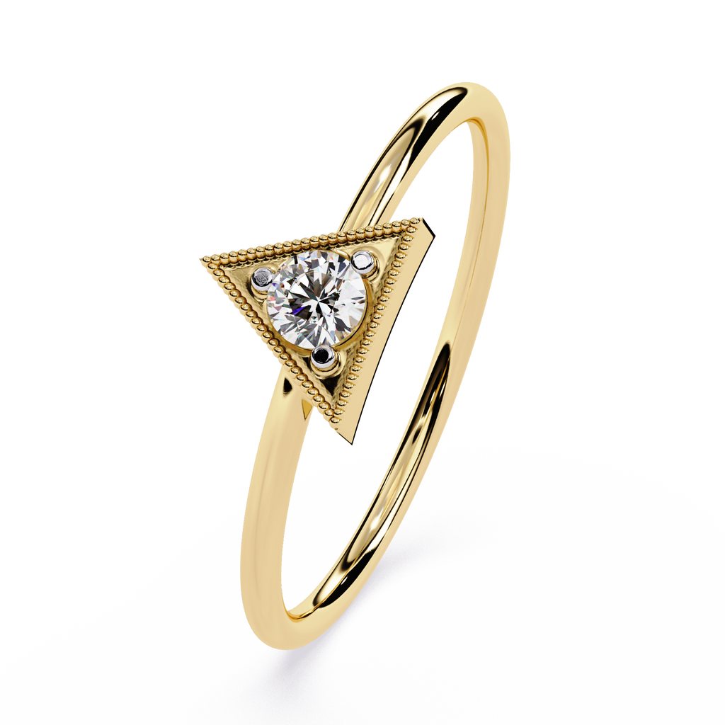Triangle Lab Grown Diamond Ring