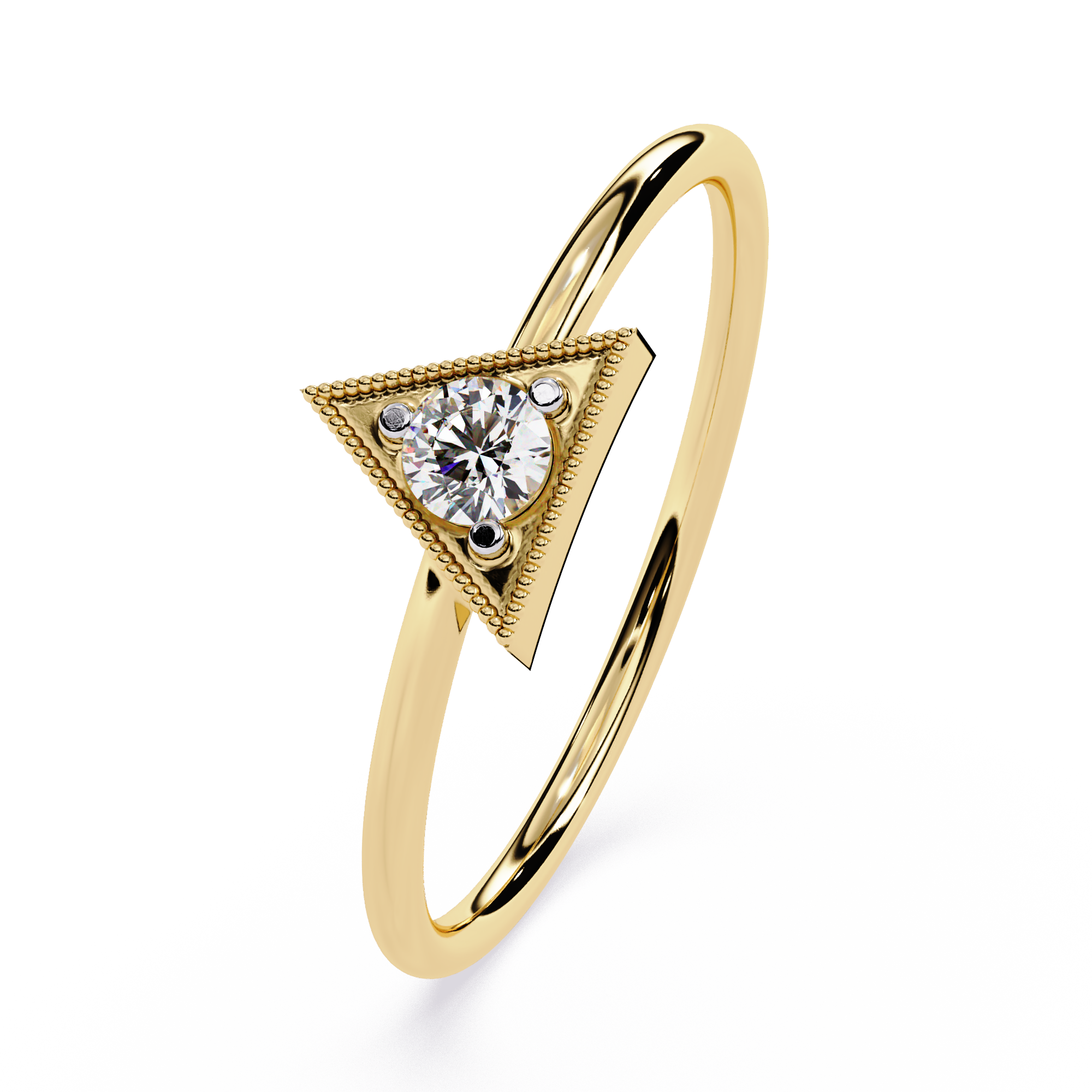 Triangle Lab Grown Diamond Ring