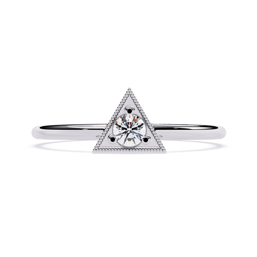 Triangle Lab Grown Diamond Ring
