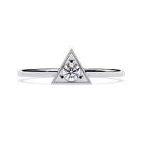 Triangle Lab Grown Diamond Ring