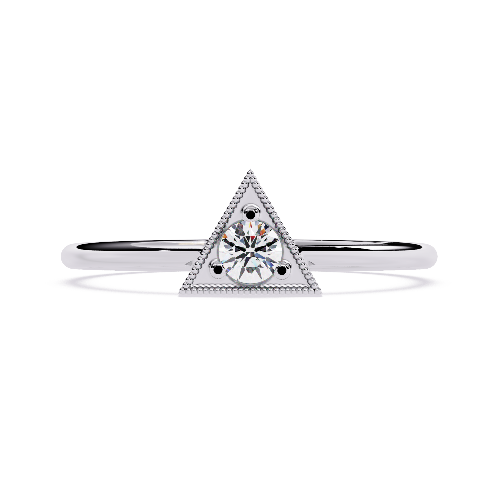 Triangle Lab Grown Diamond Ring