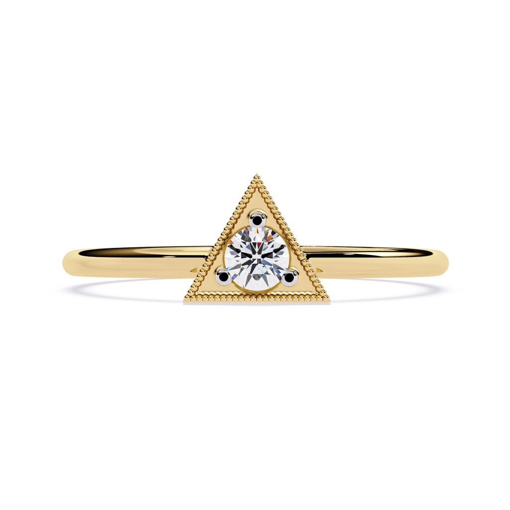 Triangle Lab Grown Diamond Ring