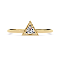 Triangle Lab Grown Diamond Ring