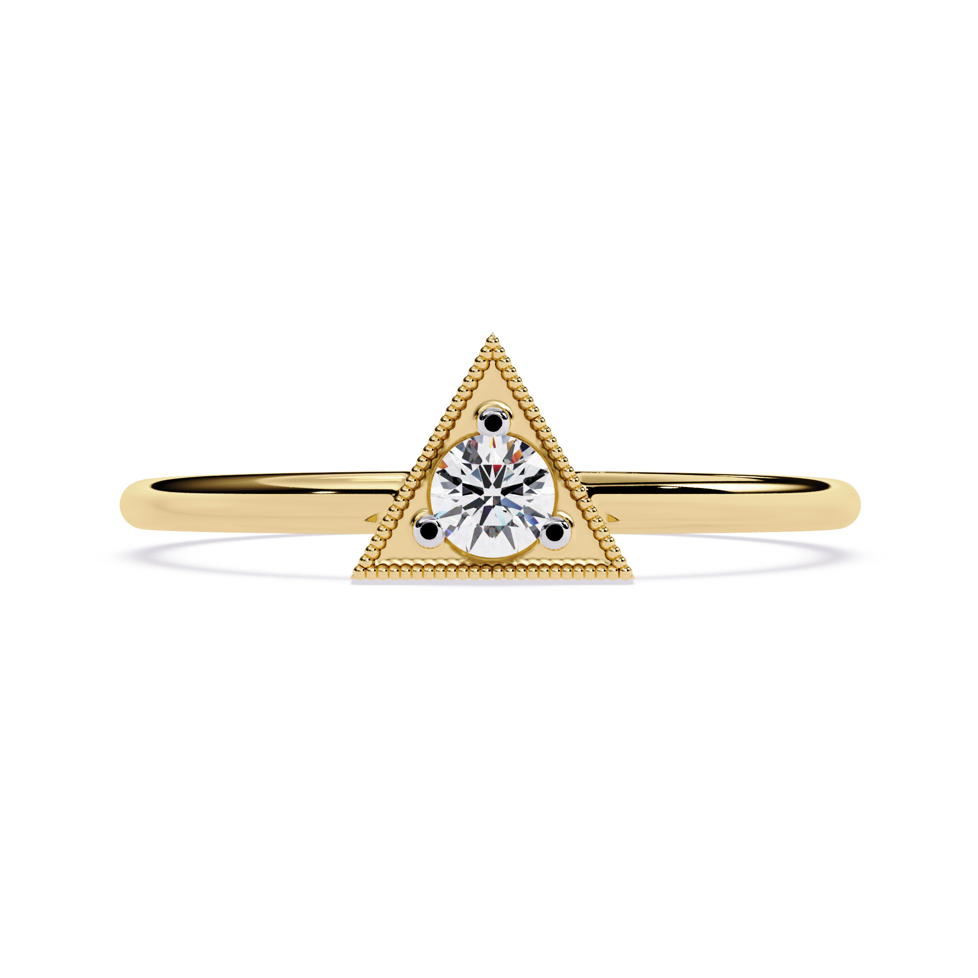 Triangle Lab Grown Diamond Ring
