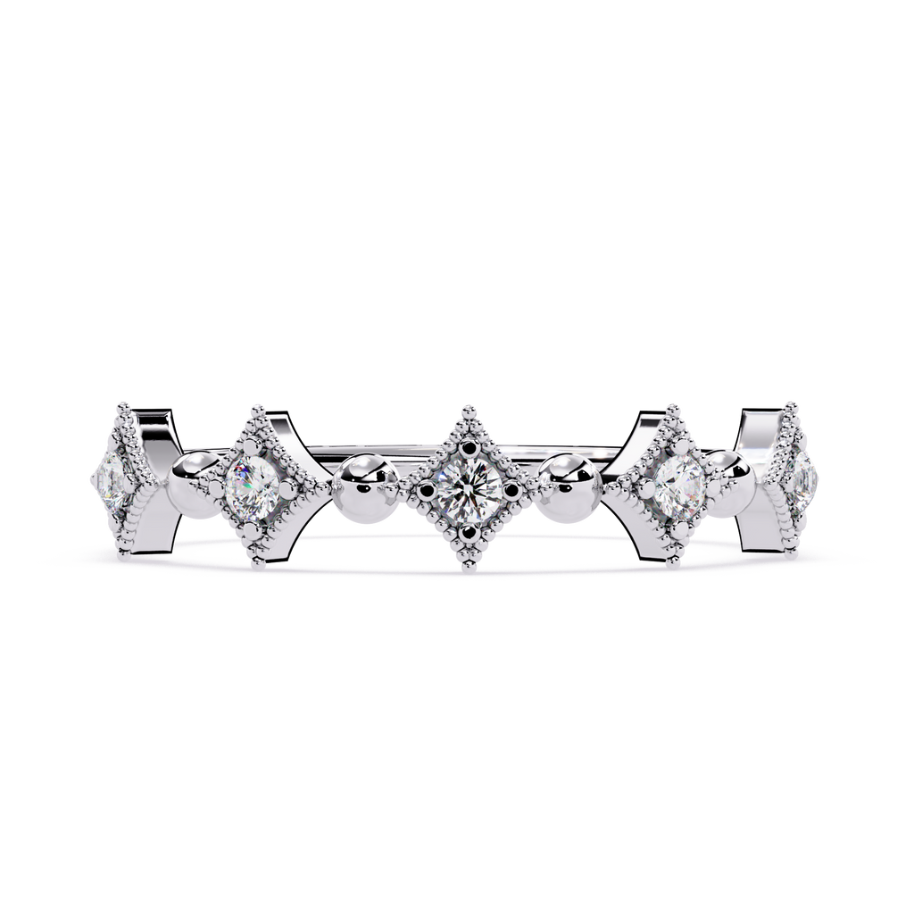 Geometric Lab Grown Diamond Band