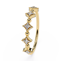 Geometric Lab Grown Diamond Band