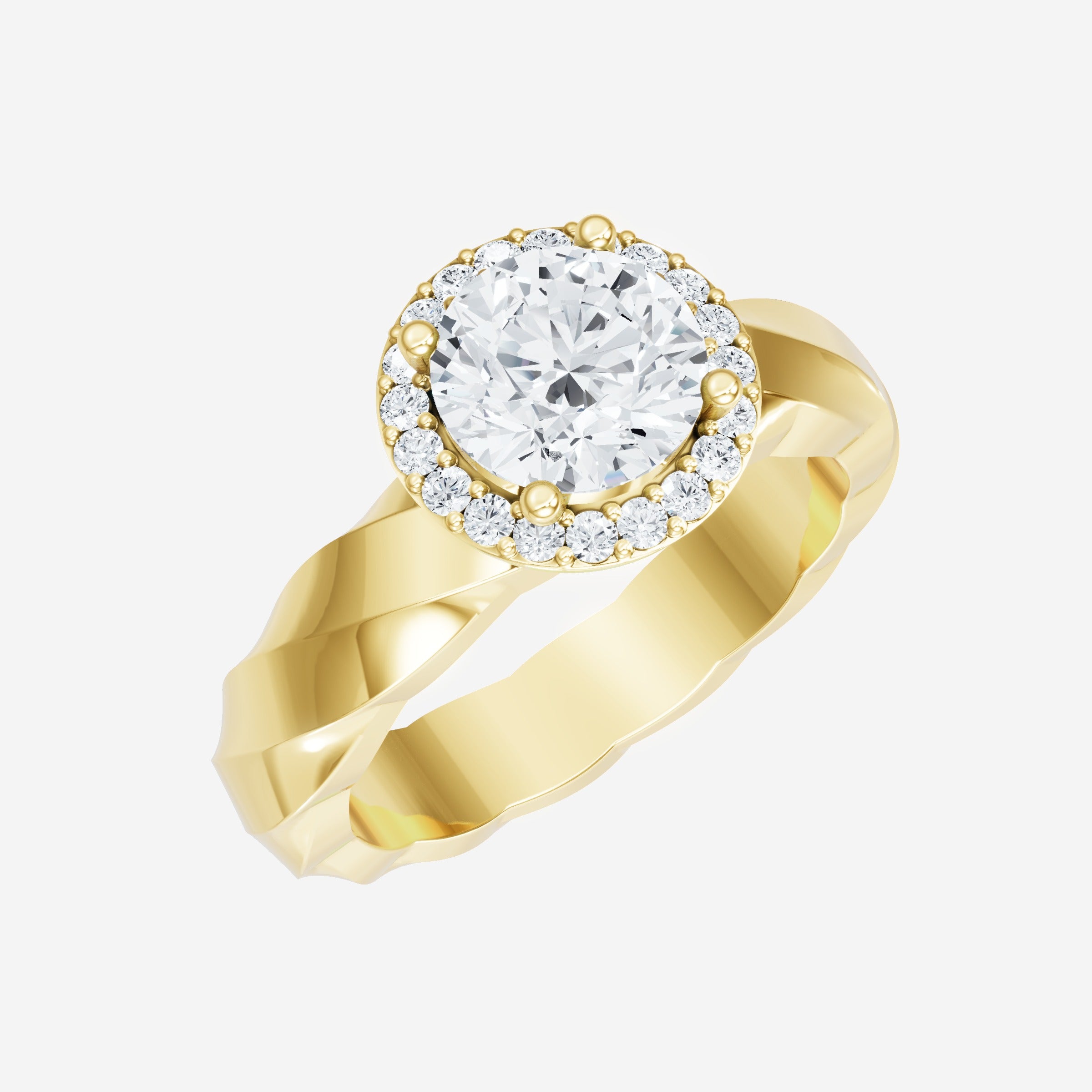 Round Shining Destiny Ring