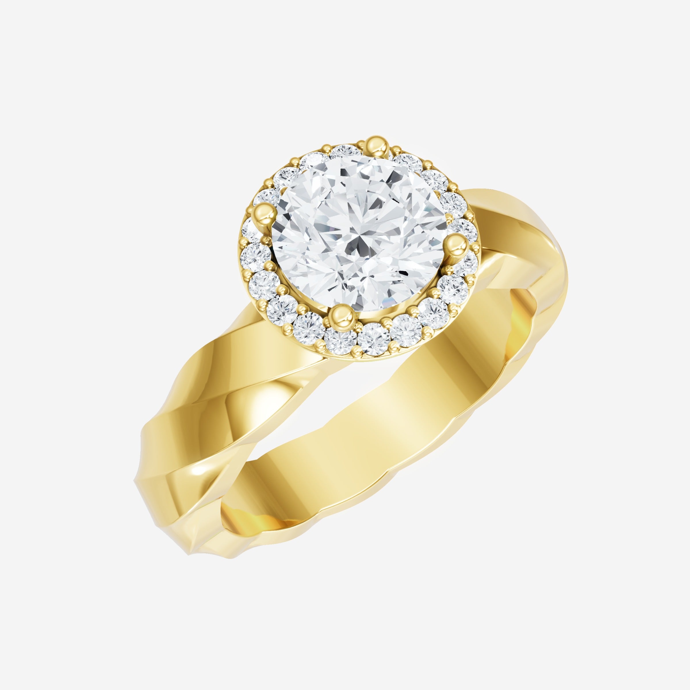 Round Shining Destiny Ring