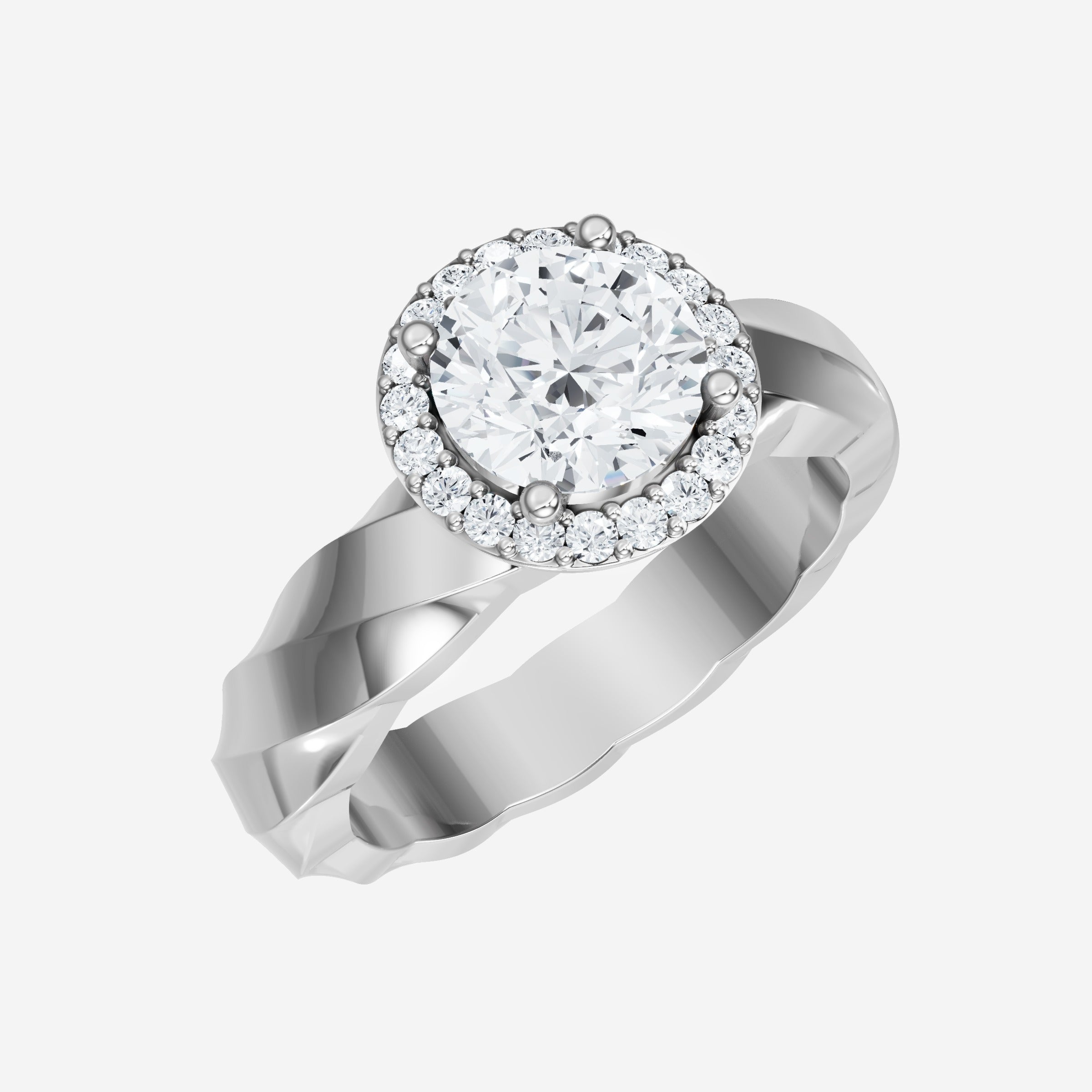 Round Shining Destiny Ring