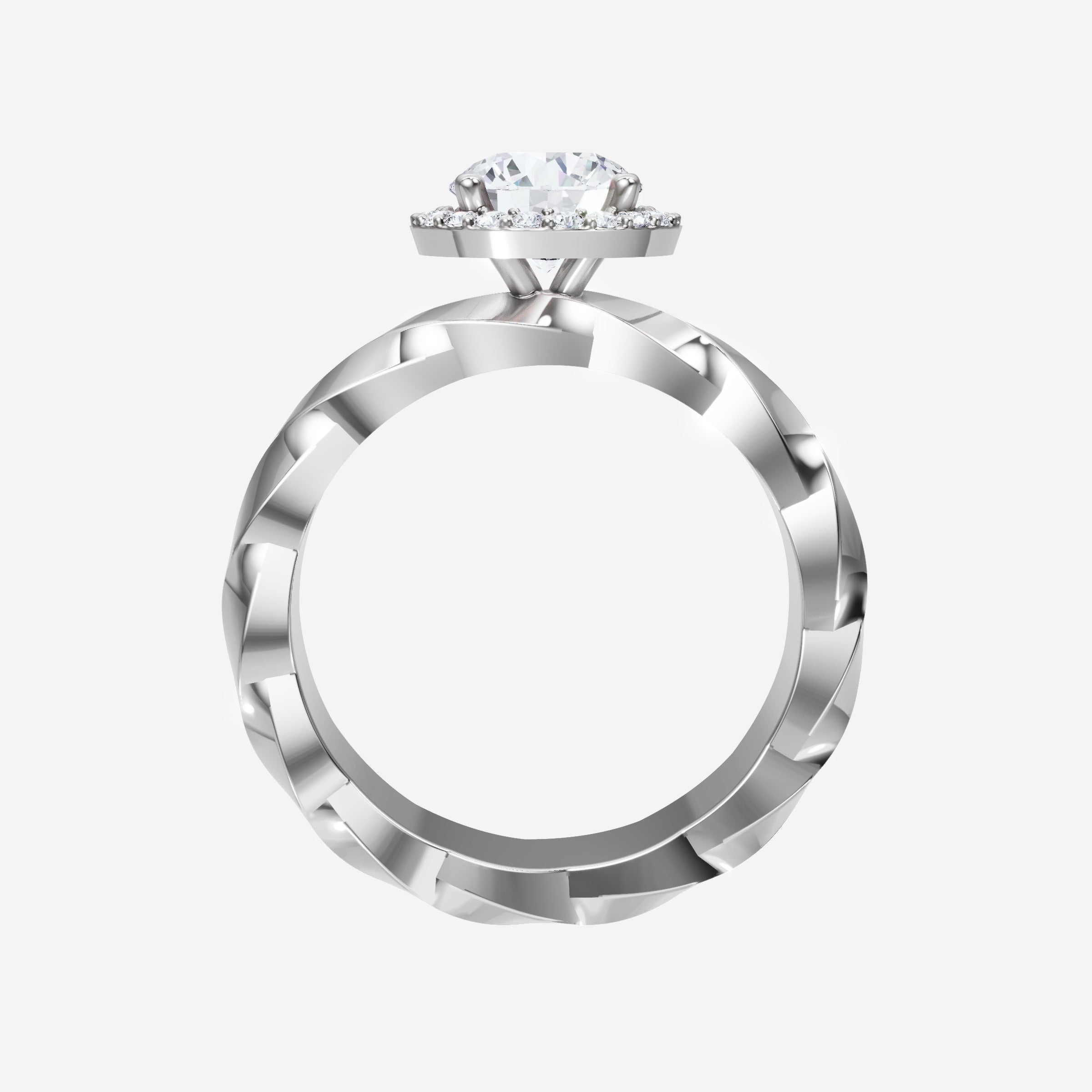Round Shining Destiny Ring