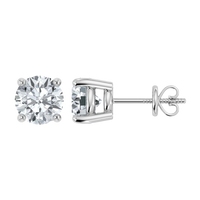 IGI 0.50ct Lab Grown Diamond Stud Earrings Screw and Push Backs