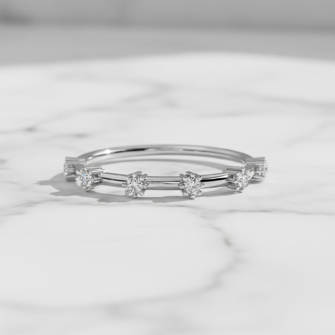 Six-Stone Lab Grown Diamond Ring