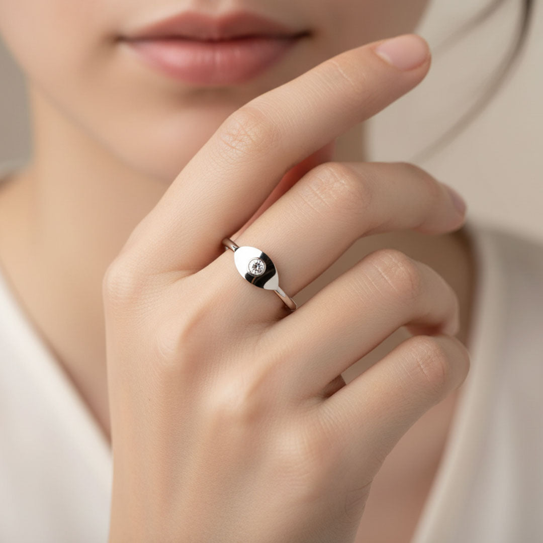 Solitaire Lab Grown Diamond Ring