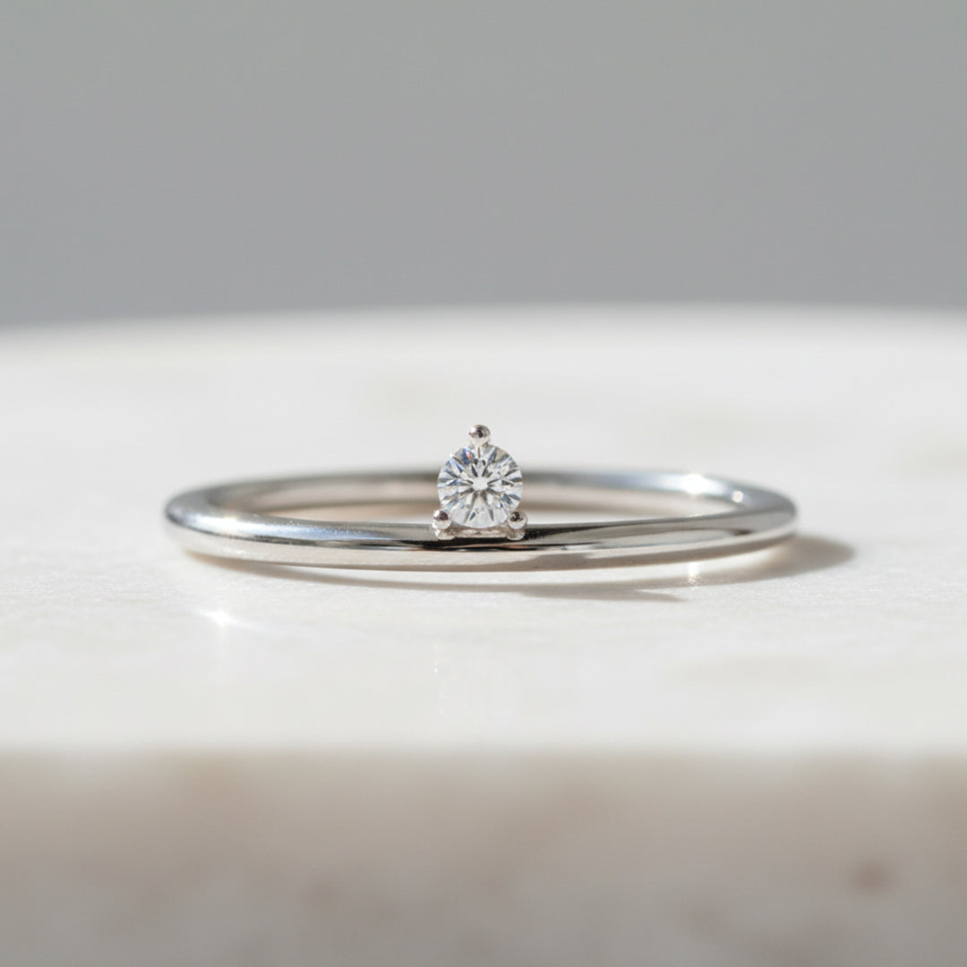 Solitaire Lab Grown Diamond Ring