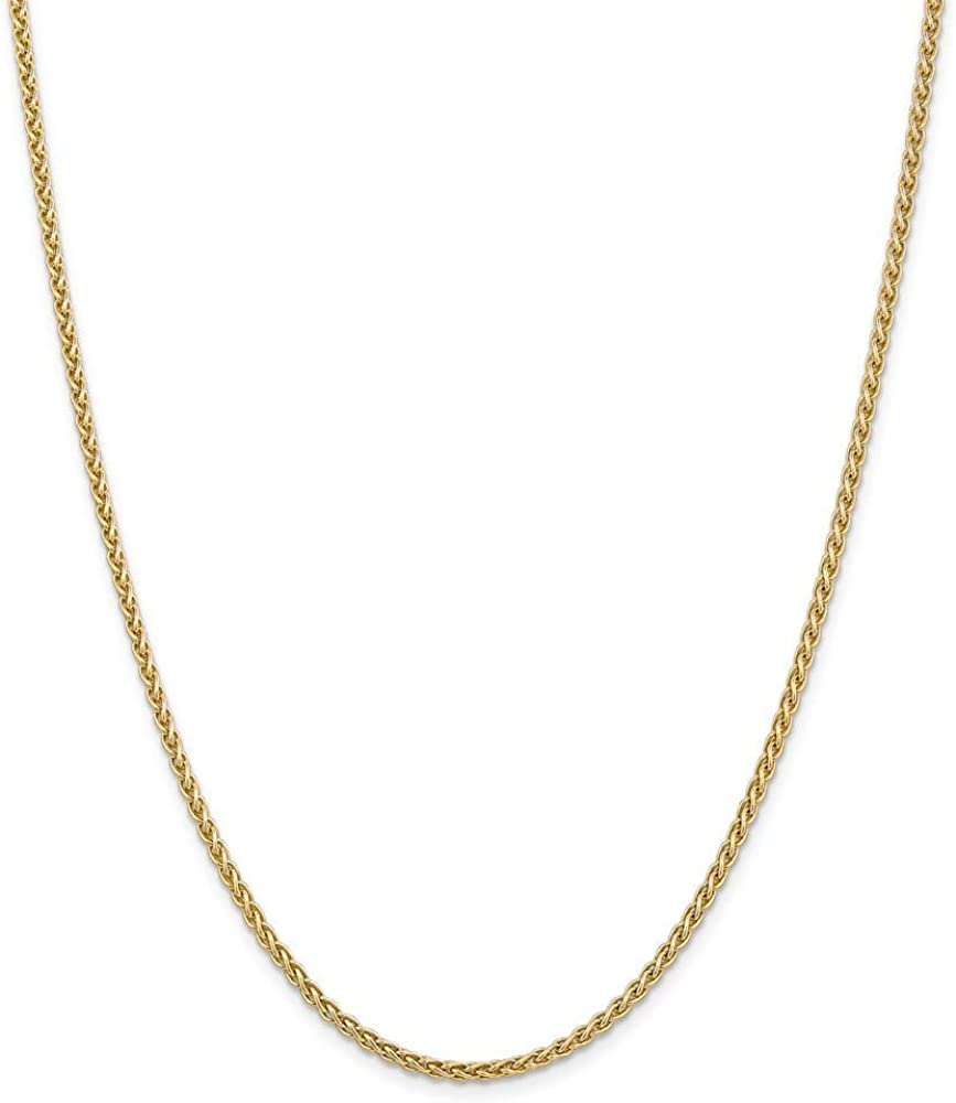 Collar de cadena de oro amarillo de 10 k con corte de diamante de 20" y 3 mm, 6,4 g