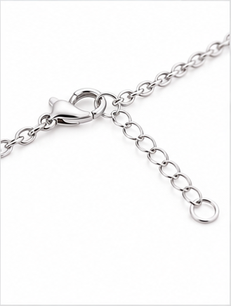Yellow and white diamond curved line necklace clasp detail