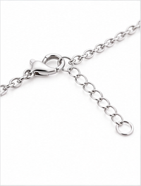 Yellow and white diamond curved line necklace clasp detail