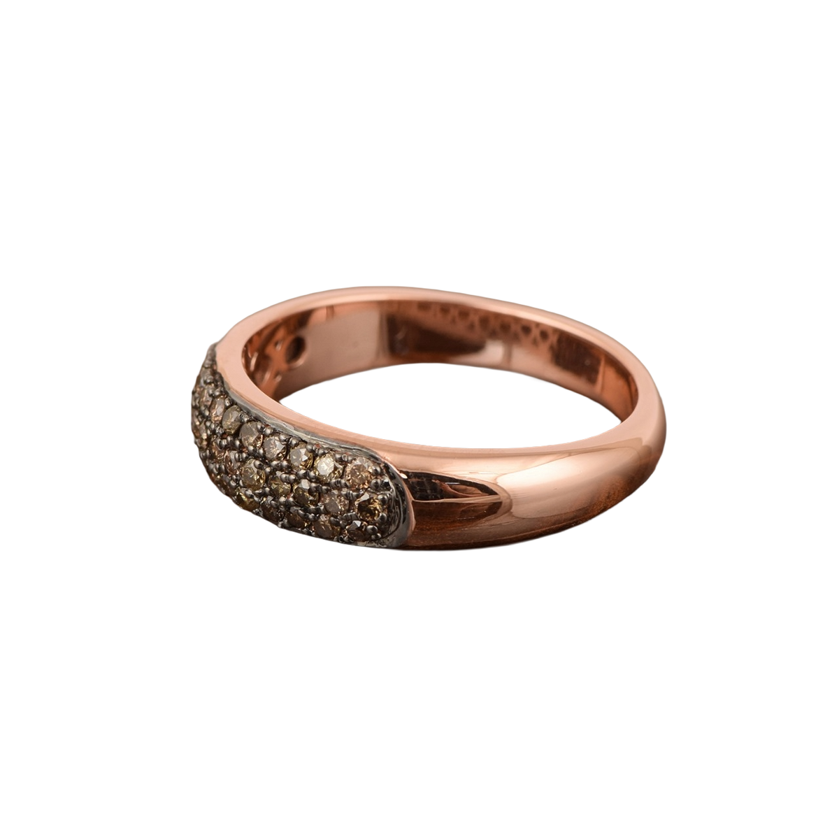 1.00ct Natural Champagne Diamond Band Ring