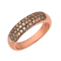 1.00ct Natural Champagne Diamond Band Ring