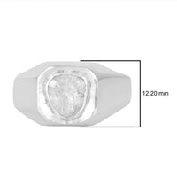 Natural Polki Diamond Men's Solitaire Ring