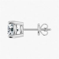 Aros con cierre a presión de diamante cultivado en laboratorio de 1,50 ct