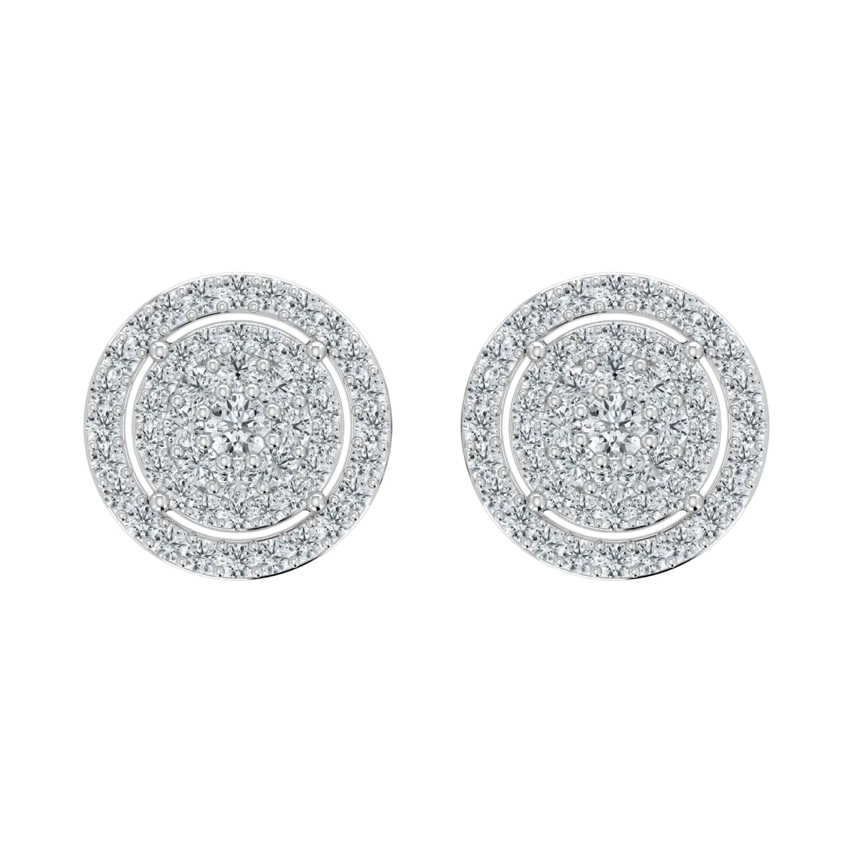 Lab Grown Diamond Earrings in 925 Sterling Silver (0.50CT-2.00CT)