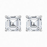 Aros de platino con diamantes cultivados en laboratorio (1-2 ct)