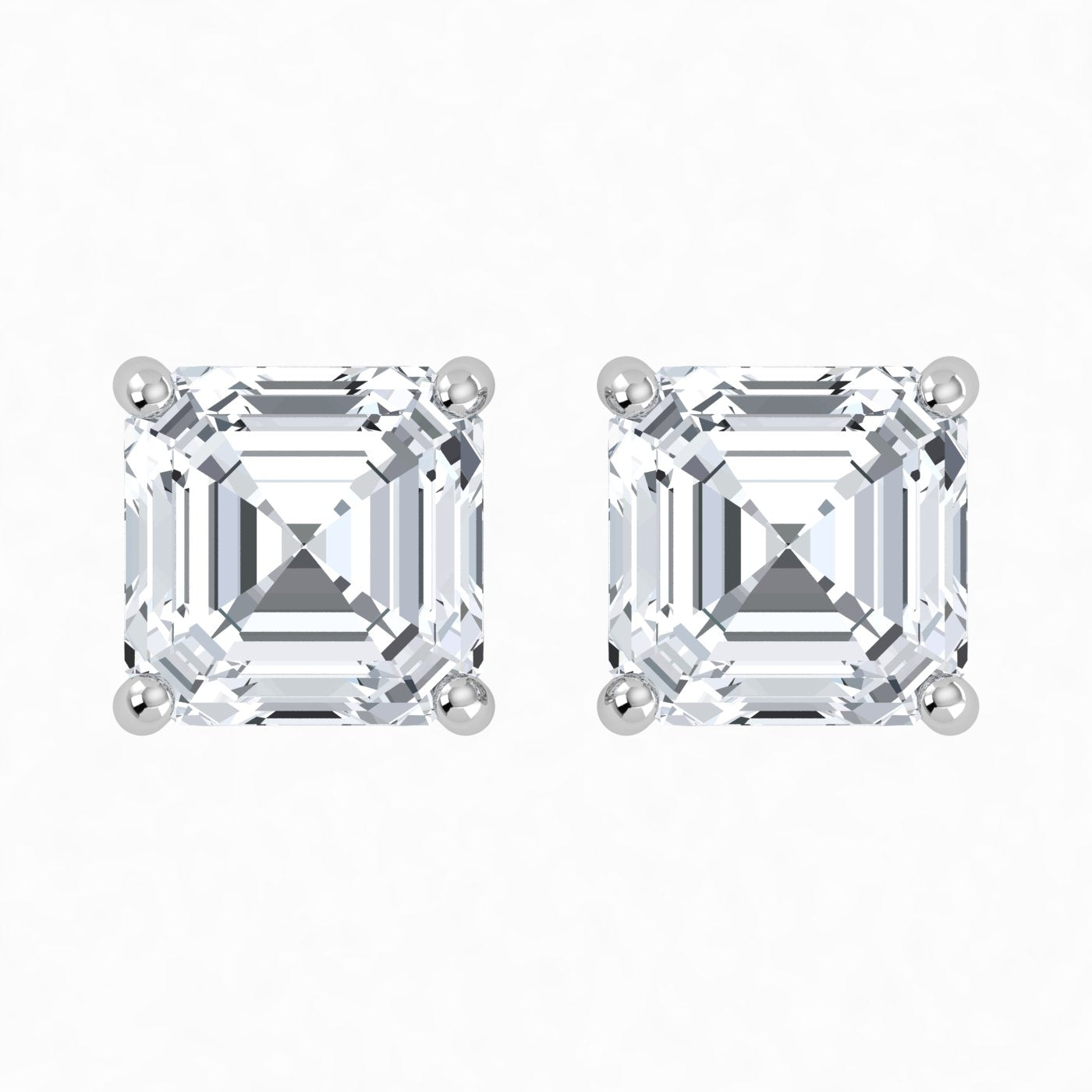 Aros de platino con diamantes cultivados en laboratorio (1-2 ct)