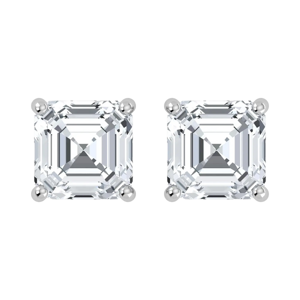 Aros de platino con diamantes cultivados en laboratorio (1-2 ct)