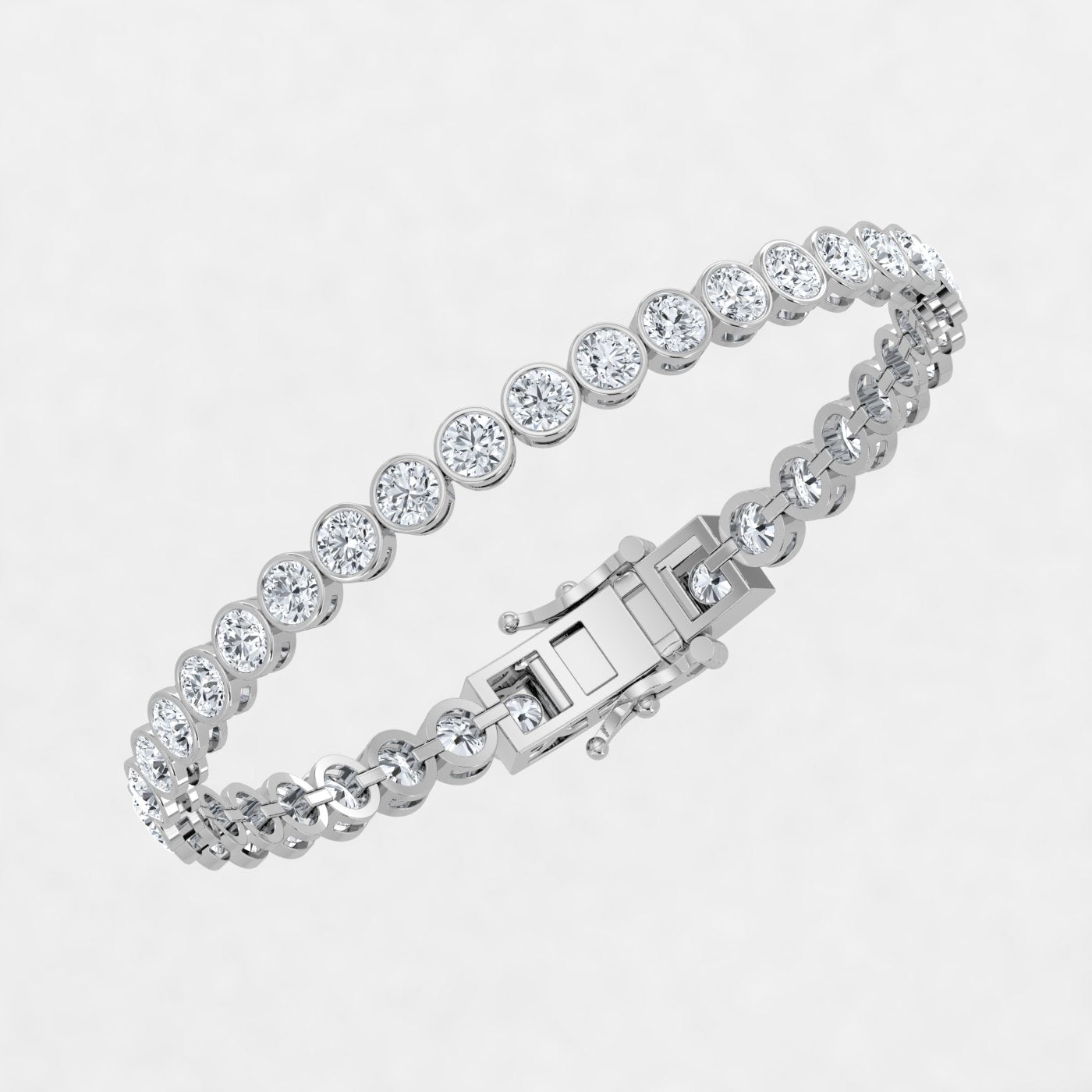 Pulsera de tenis con diamantes cultivados en laboratorio (3,00 ct-10,00 ct)