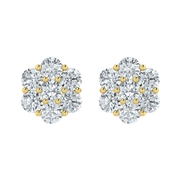 1.00ct Lab Grown Diamond Flower Earring