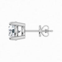 Pendiente de botón con diamantes cultivados en laboratorio de 2,00 ct