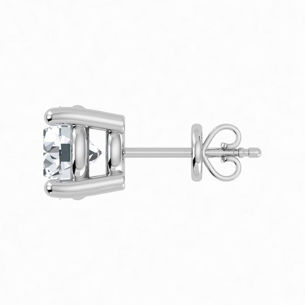 1.00 CT Single Stud Lab Grown Diamond Earring