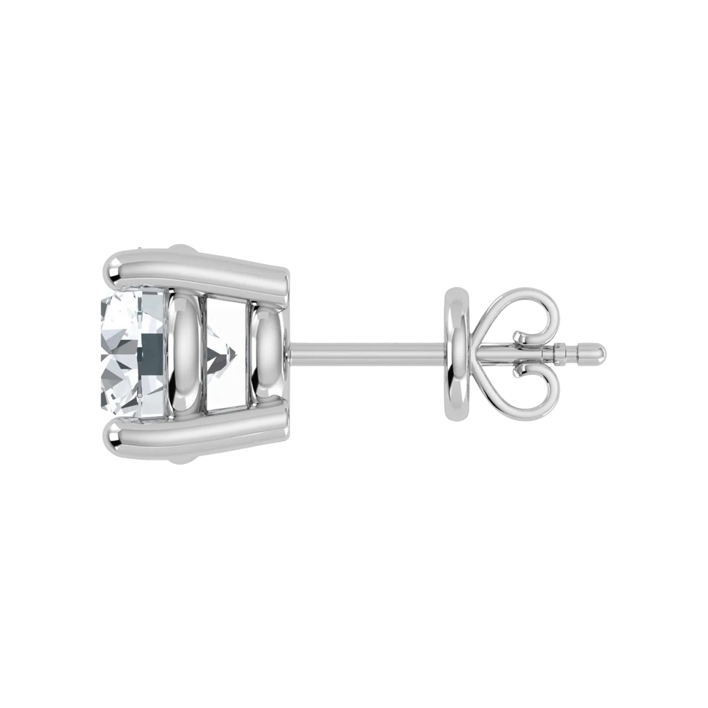 Pendiente de botón con diamantes cultivados en laboratorio de 2,00 ct
