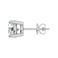 Pendiente de botón con diamantes cultivados en laboratorio de 2,00 ct