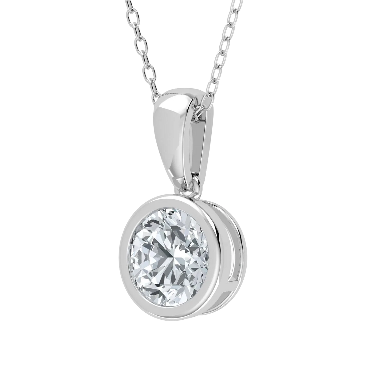 Lab Grown Diamond Solitaire Pendant