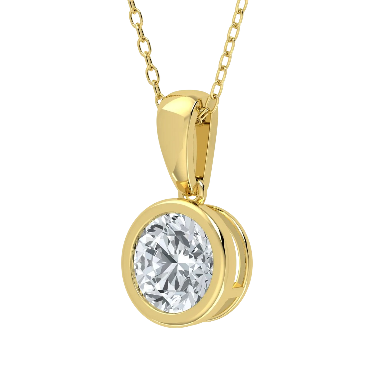 Lab Grown Diamond Solitaire Pendant