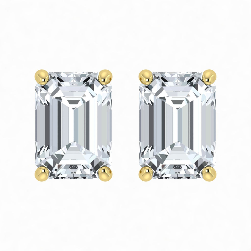 Lab Grown Diamond Emerald Cut Studs (0.50ct-1.00ct)