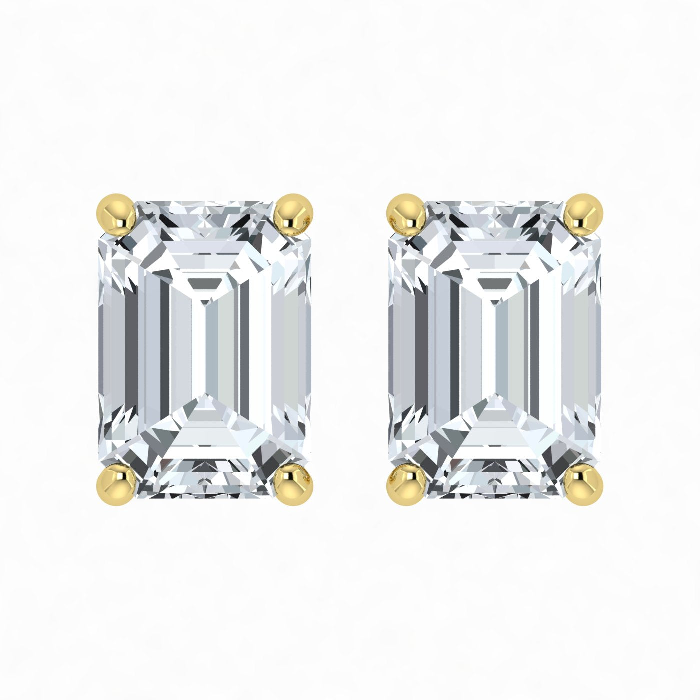 Lab Grown Diamond Emerald Cut Studs (0.50ct-1.00ct)