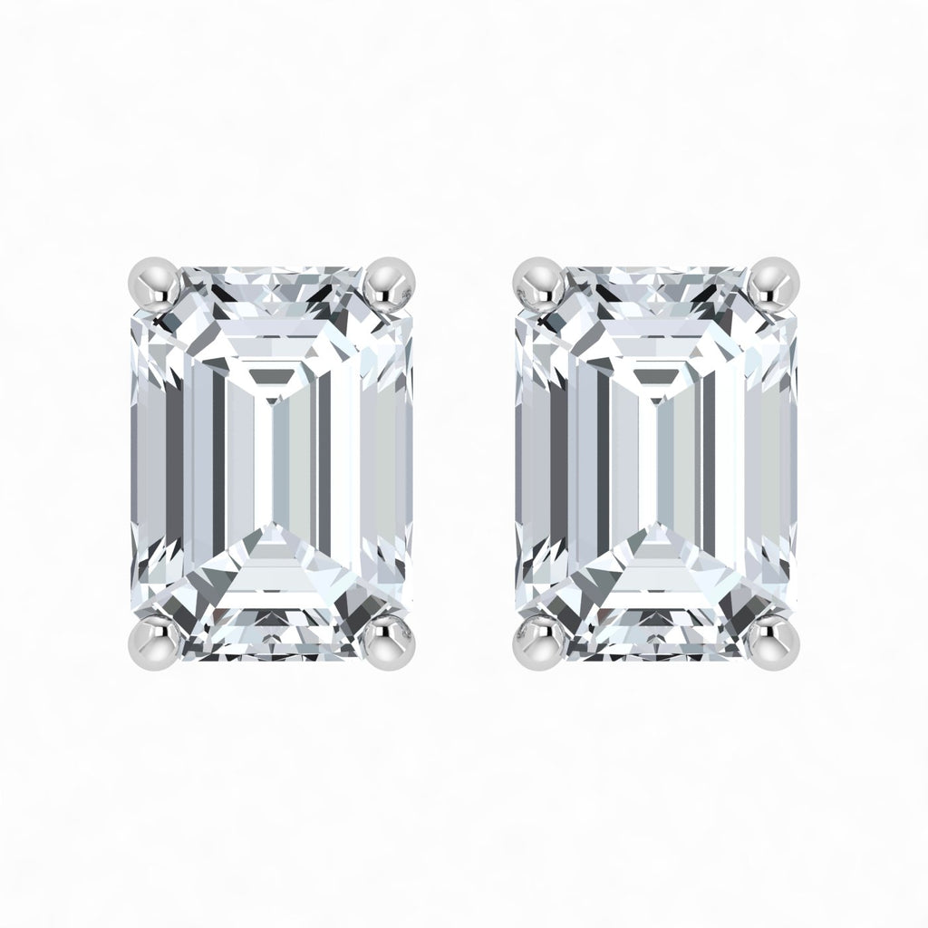 Lab Grown Diamond Emerald Cut Studs (0.50ct-1.00ct)