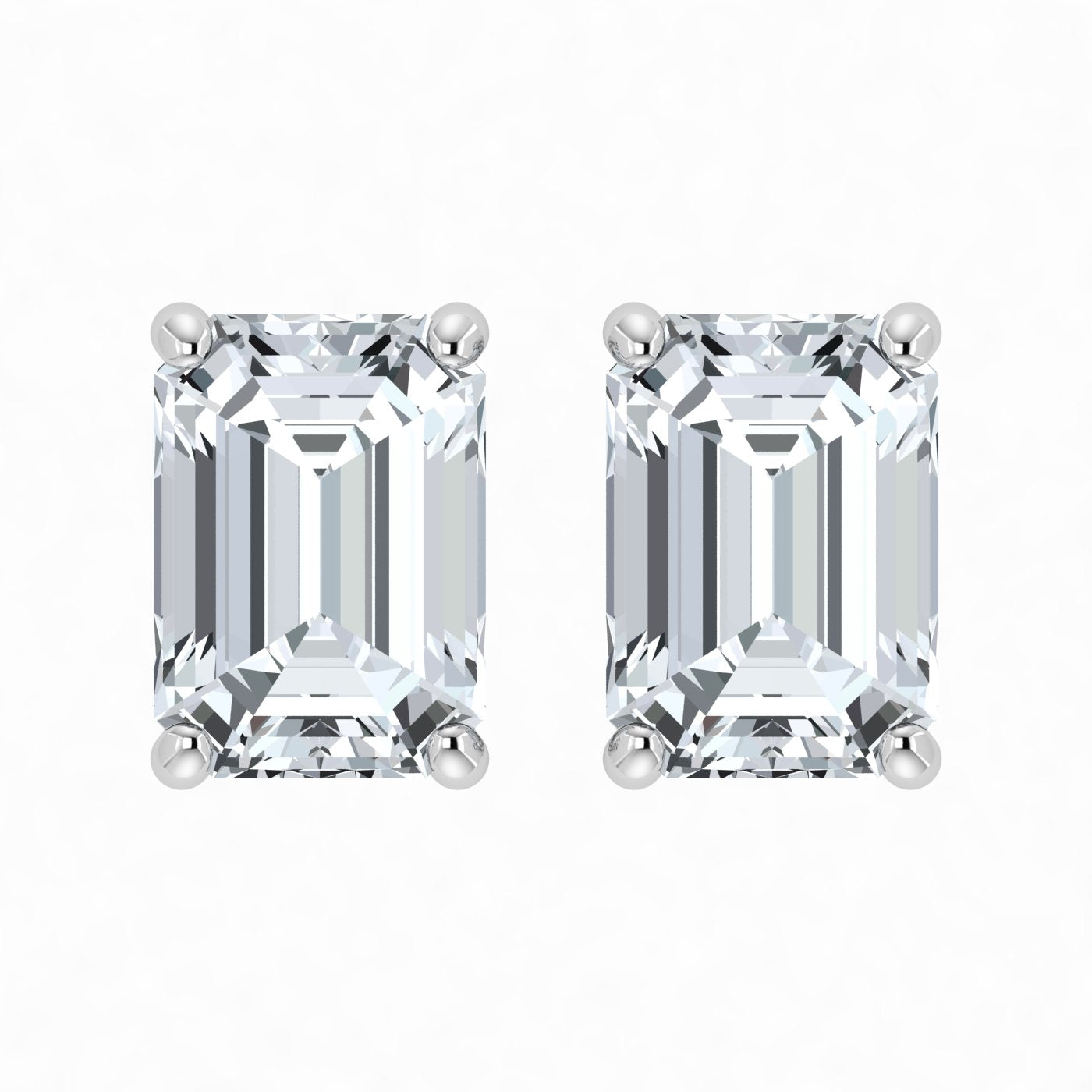 Lab Grown Diamond Emerald Cut Studs (0.50ct-1.00ct)