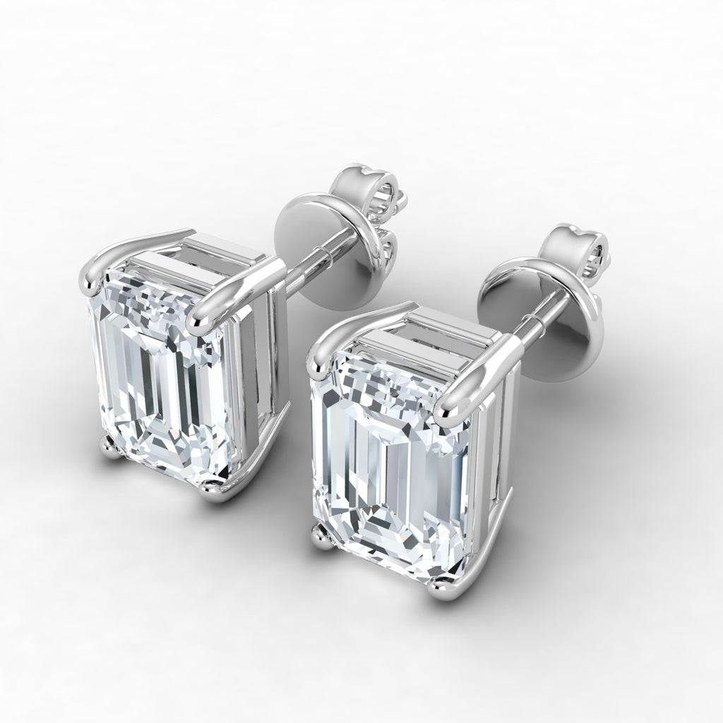 Lab Grown Diamond Emerald Cut Studs (0.50ct-1.00ct)