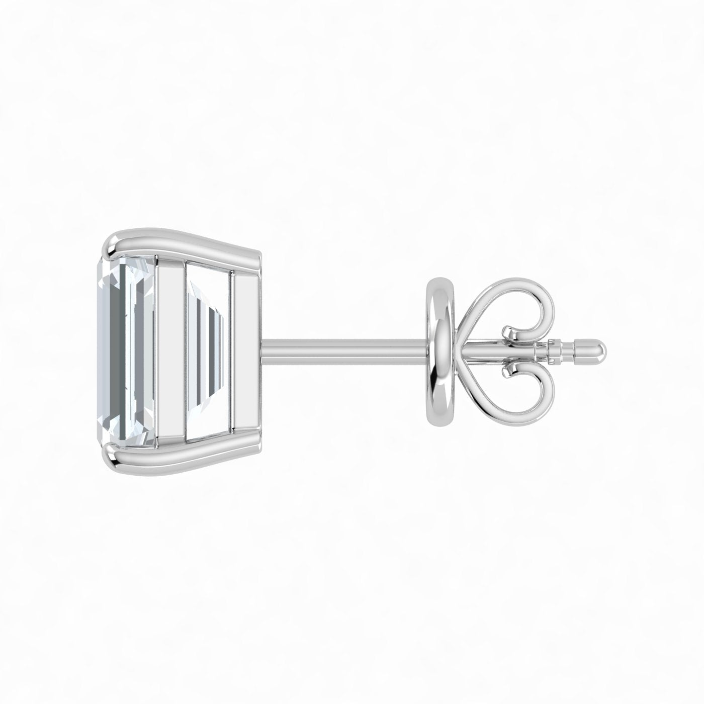 Lab Grown Diamond Emerald Cut Studs (0.50ct-1.00ct)
