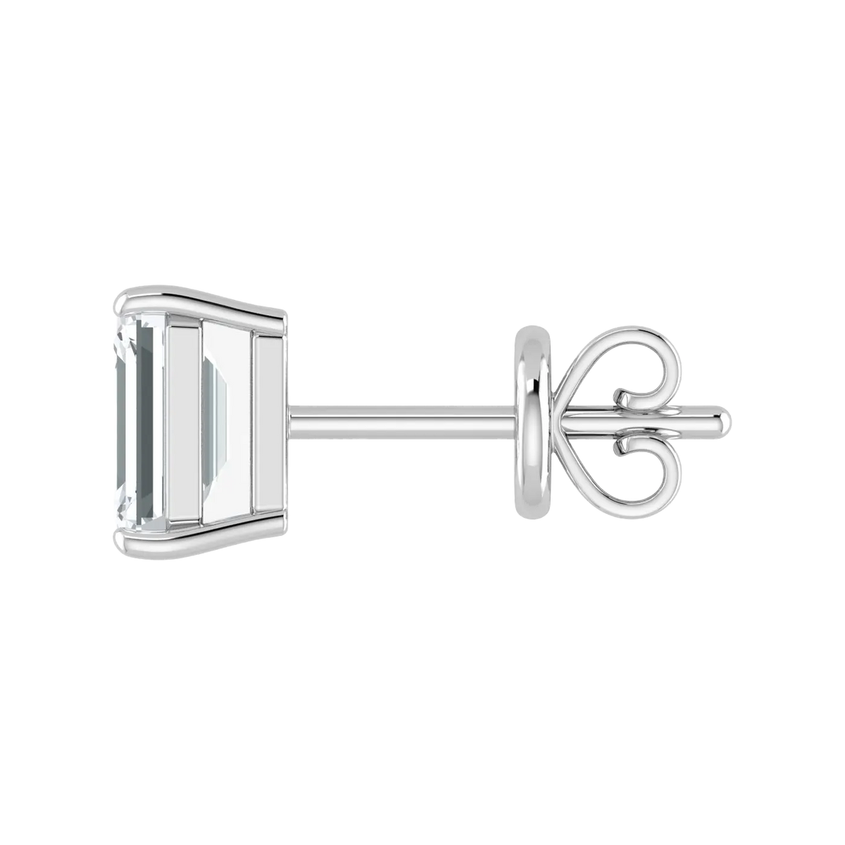 Lab Grown Diamond Emerald Cut Studs (0.50ct-2.00ct)