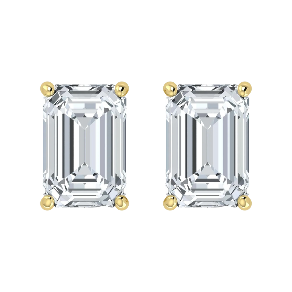 Lab Grown Diamond Emerald Cut Studs (0.50ct-2.00ct)