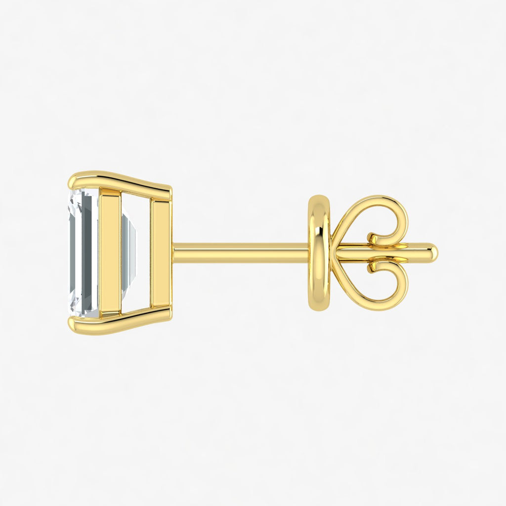 Lab Grown Diamond Emerald Cut Studs (0.50ct-2.00ct)